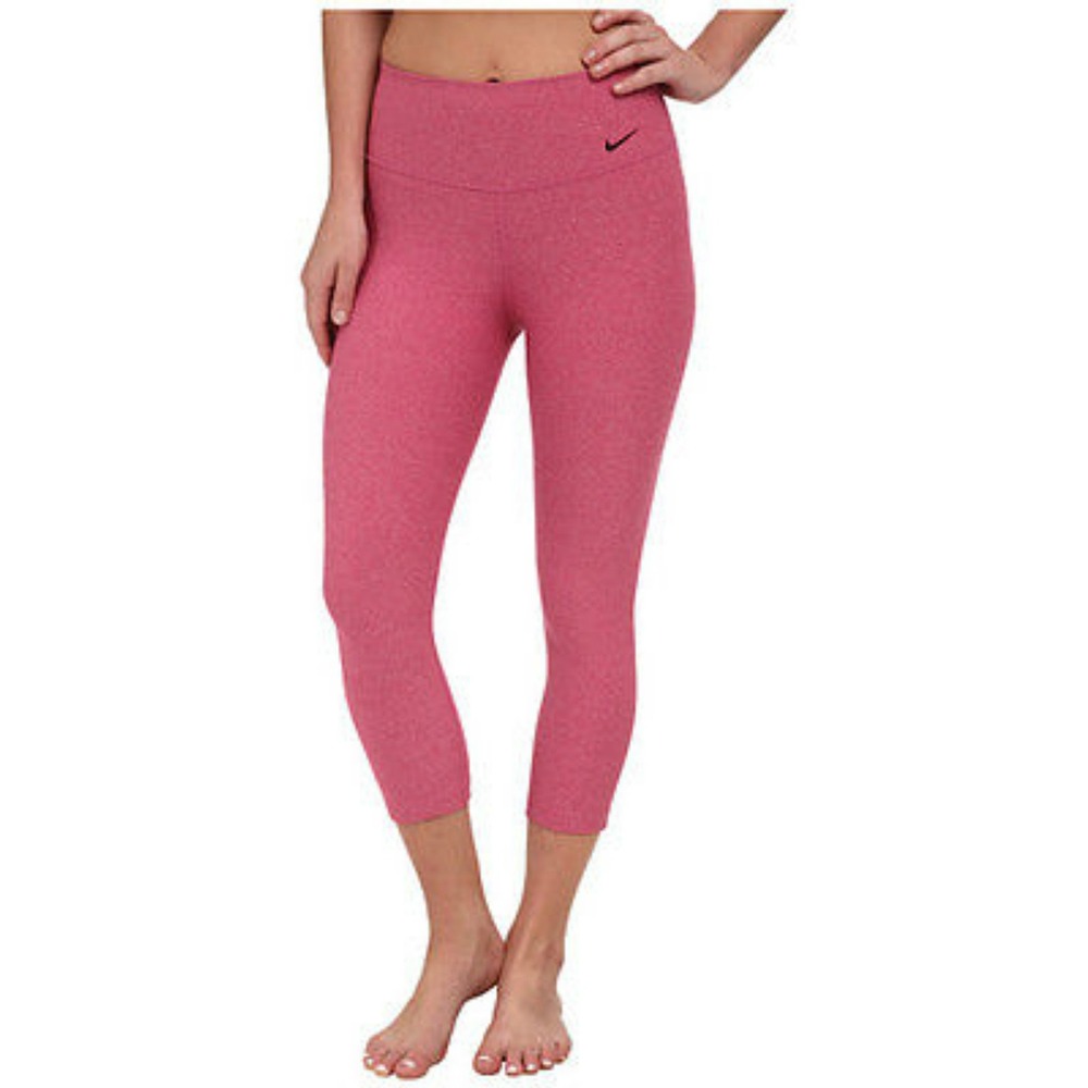 NIKE Leggings Womens XS PINK Legend Dri-Fit Stretch 3/4 Leg CAPRIS 548494 NEW